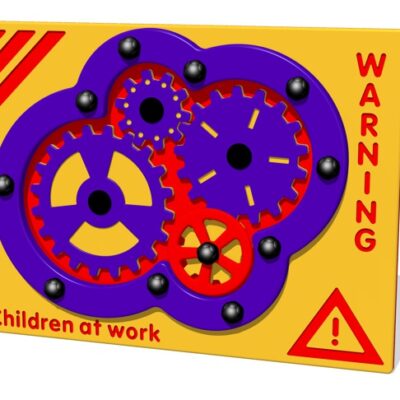 CHILDREN AT WORK COG PLAY PANEL