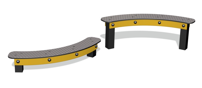 Fun Trail Curved Balance Beams