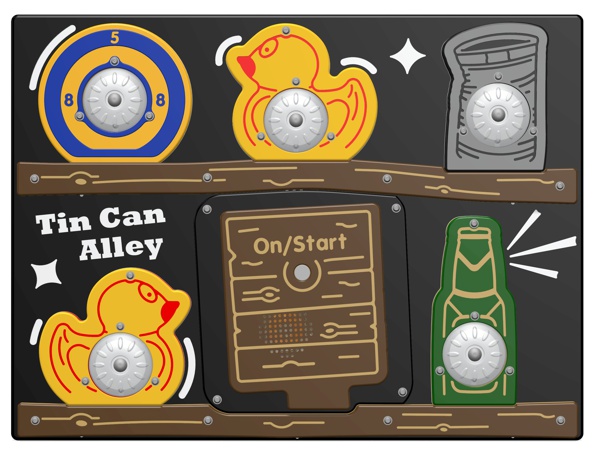 PLAYTRONIC TIN CAN ALLEY REACTIONS GAME PANEL - Image 2