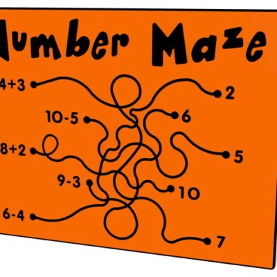 NUMBER MAZE PLAY PANEL