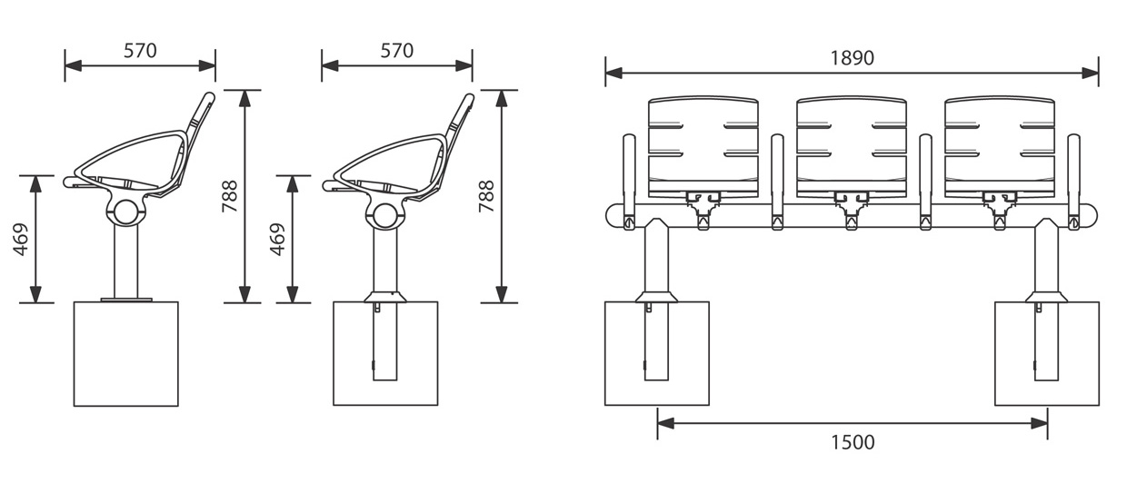 BENCH ELLIPSON COMFORT IN SOCKET (KIT) - Image 4