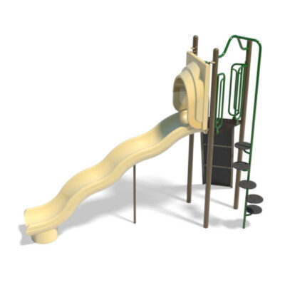 FREESTANDING WAVE SLIDE & CLIMBER COMBO