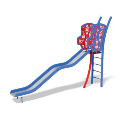 TRADITIONAL SLIDE – 5′ WAVY STAINLESS SLIDE
