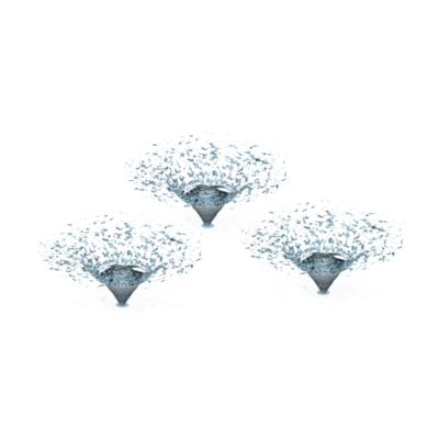 THREE LIQUID CONES
