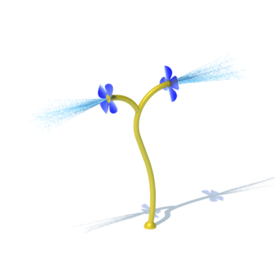 TWO LIQUID FLOWERS
