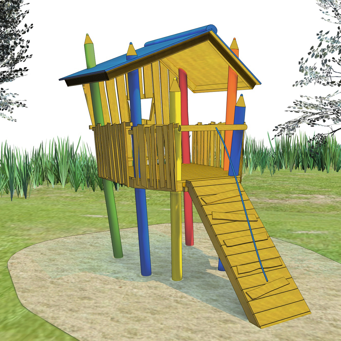 PLAYHOUSE ON STILTS «COLOURED PENCIL» - Image 2
