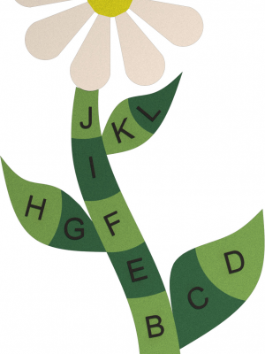 FLOWER WITH LETTERS