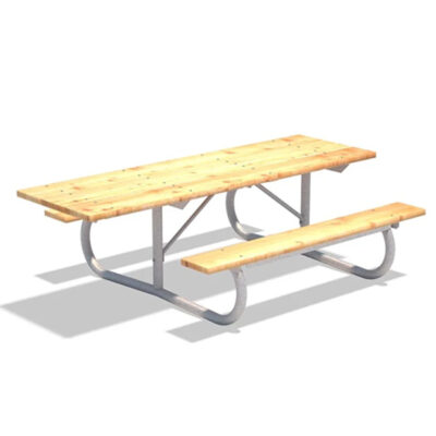 GOLDEN PICNIC TABLE RECTANGULAR