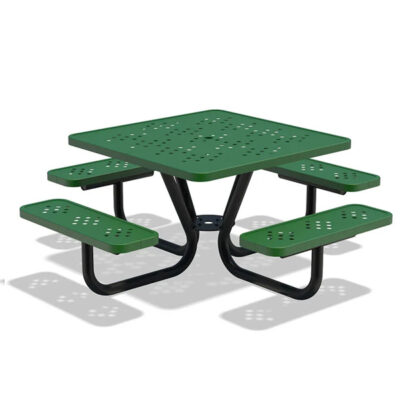 GREEN PICNIC TABLE SQUARE