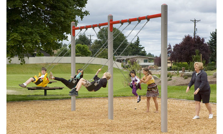 Swings playground equipment 