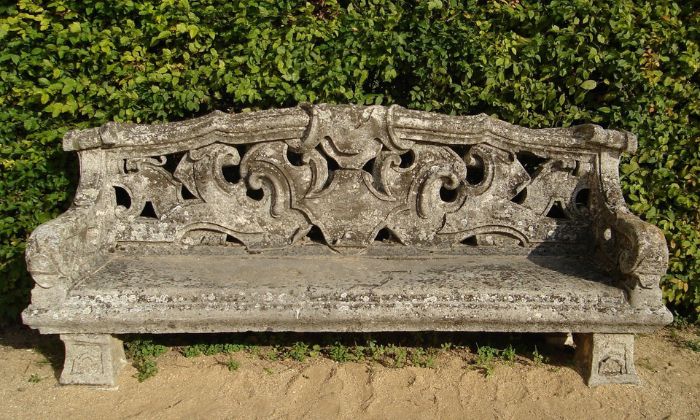 Rustic Stone Benches