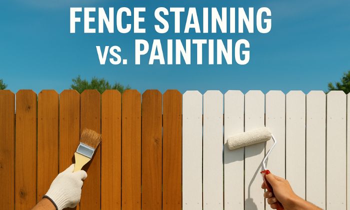 Fence Staining vs Painting